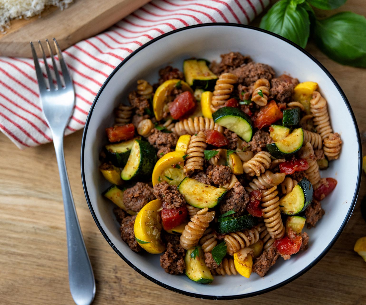 Beef & Pasta Skillet Primavera